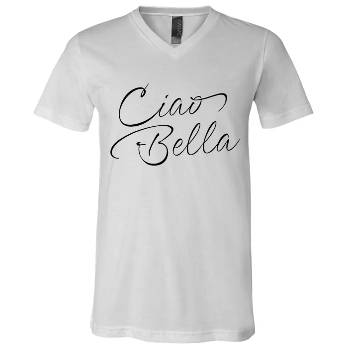 Italian Ciao Bella V-Neck T-Shirt