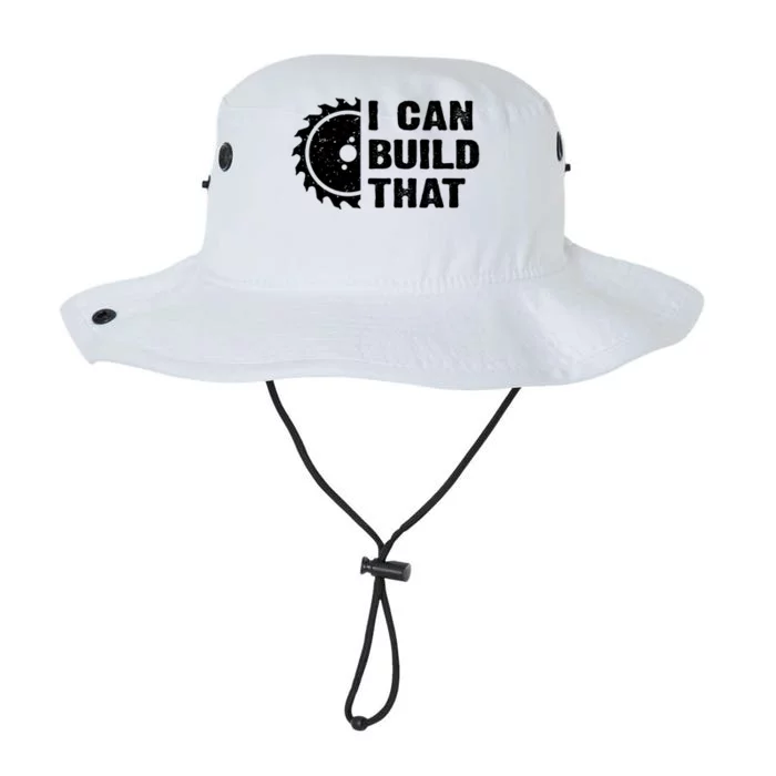 I Can Build That Woodworker Carpenter Funny Woodworking Gift Legacy Cool Fit Booney Bucket Hat