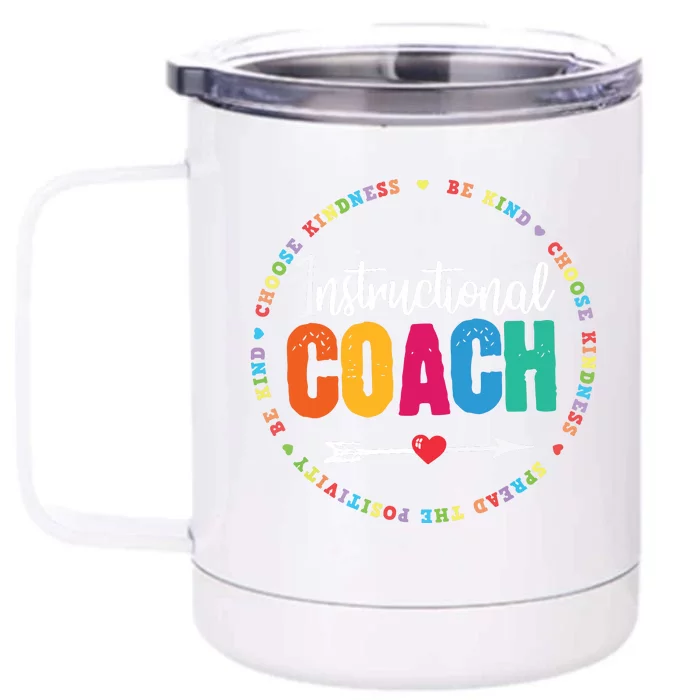 Instructional Coach Crew Back To School Matching Group Front & Back 12oz Stainless Steel Tumbler Cup