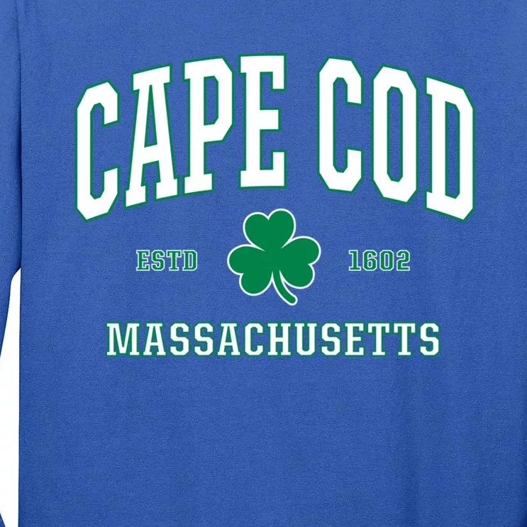 Irish Cape Cod Gift St Patricks Day Gift Mass Usa Tall Long Sleeve T-Shirt