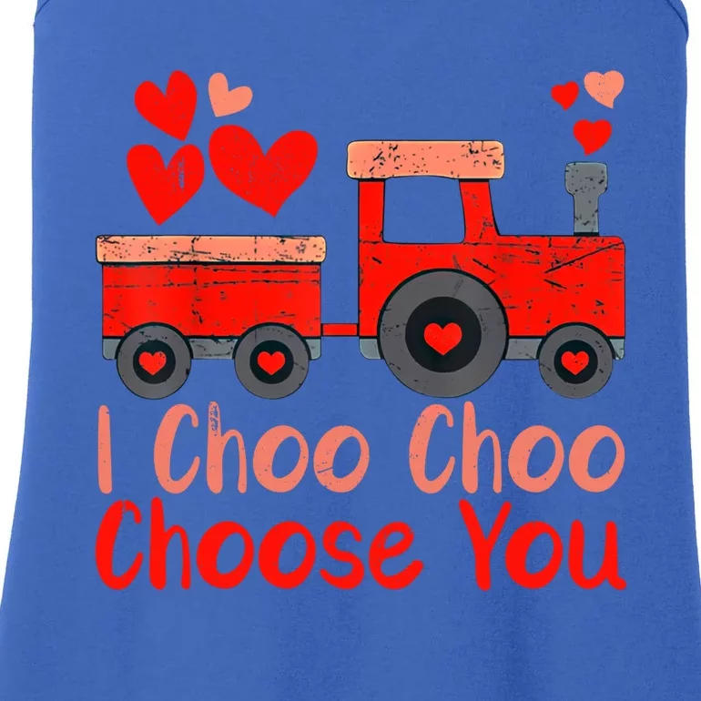 I Choo Choo Choose You Cute Train Heart Valentines Day Gift Ladies Essential Tank