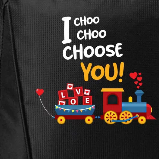 I Choo Choo Choose You Love Train Cupid Gift Heart Funny Meaningful Gift City Backpack