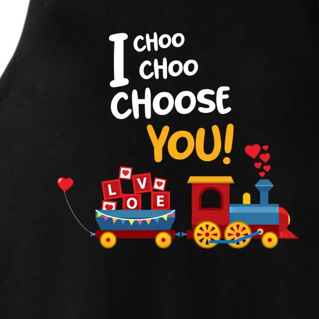 I Choo Choo Choose You Funny Gift Love Train Gift Friend Ladies Tri-Blend Wicking Tank