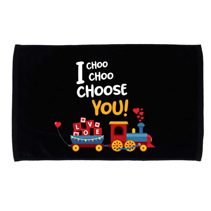 I Choo Choo Choose You Funny Gift Love Train Gift Friend Microfiber Hand Towel