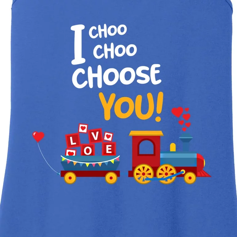 I Choo Choo Choose You Funny Gift Love Train Gift Friend Ladies Essential Tank