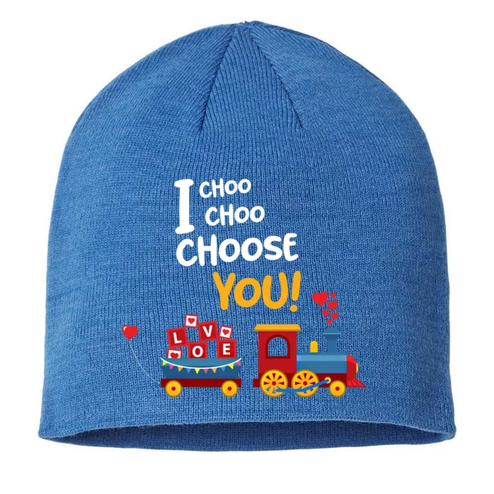 I Choo Choo Choose You Funny Gift Love Train Gift Friend 8 1/2in Sustainable Knit Beanie