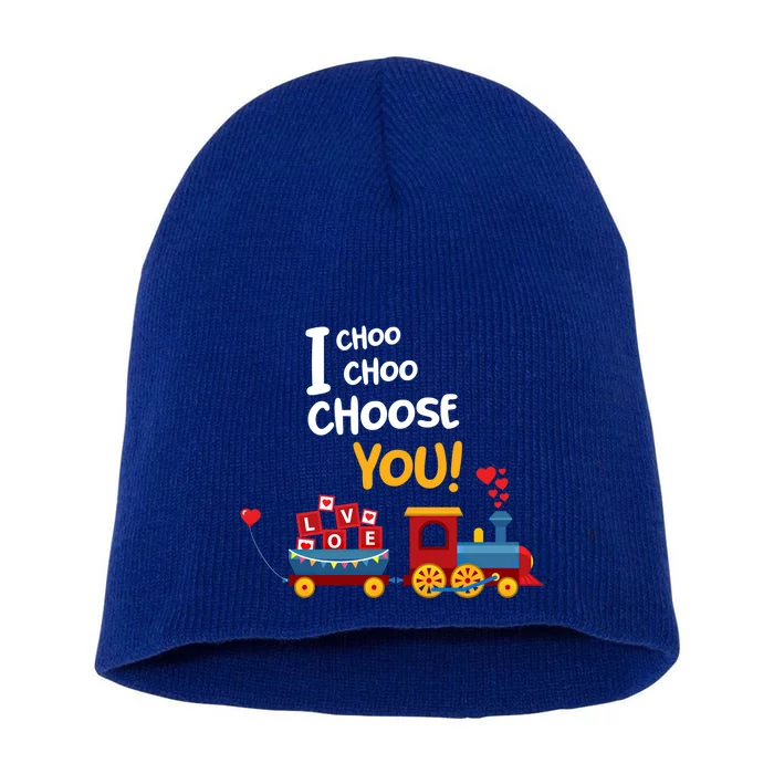 I Choo Choo Choose You Funny Gift Love Train Gift Friend Short Acrylic Beanie