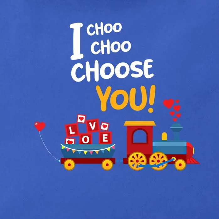 I Choo Choo Choose You Funny Gift Love Train Gift Friend Zip Tote Bag