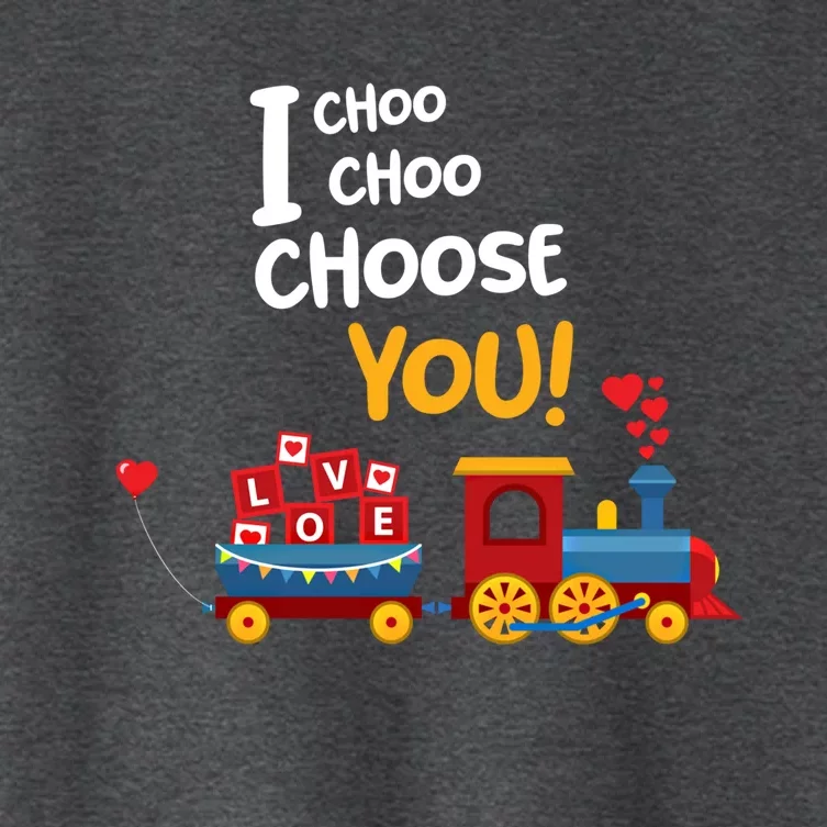 I Choo Choo Choose You Funny Gift Love Train Gift Friend Women's Crop Top Tee