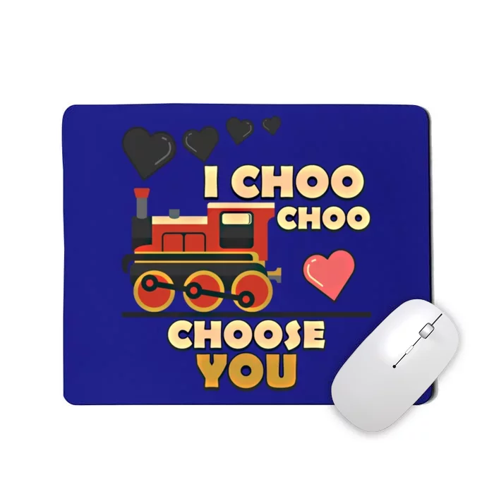 I Choo Choo Choose You Train Love Hearts Valentines Day Gift Mousepad