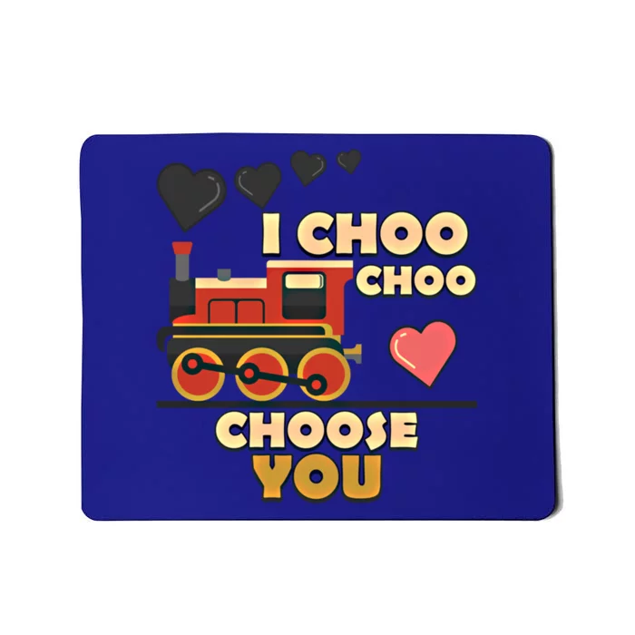 I Choo Choo Choose You Train Love Hearts Valentines Day Gift Mousepad