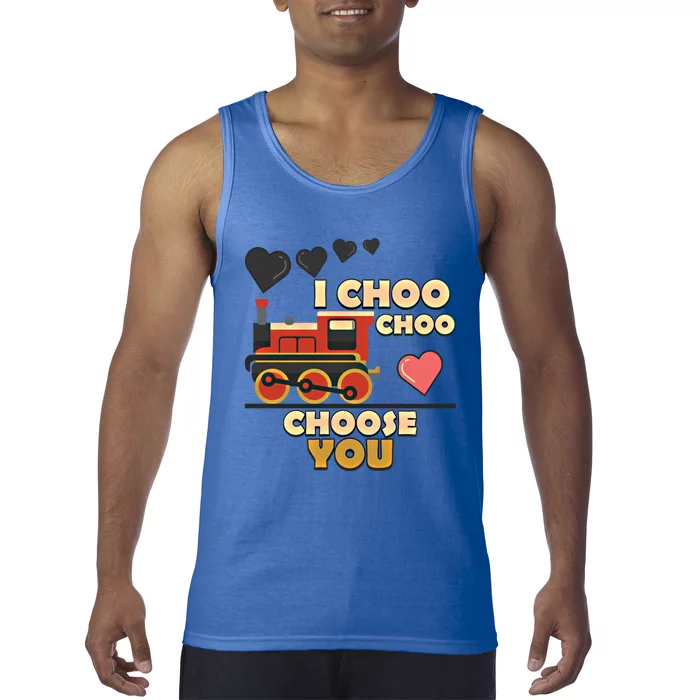 I Choo Choo Choose You Train Love Hearts Valentines Day Gift Tank Top