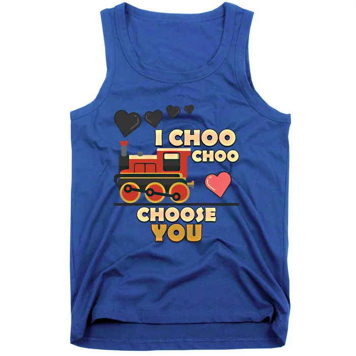 I Choo Choo Choose You Train Love Hearts Valentines Day Gift Tank Top