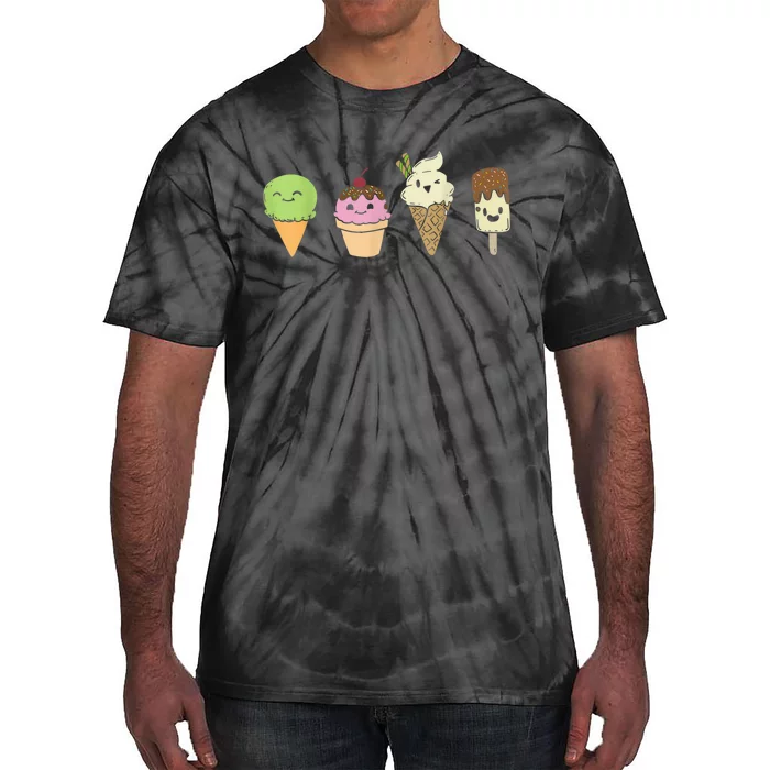 Ice Cream Cones Popsicle Frozen Food Gif Tie-Dye T-Shirt