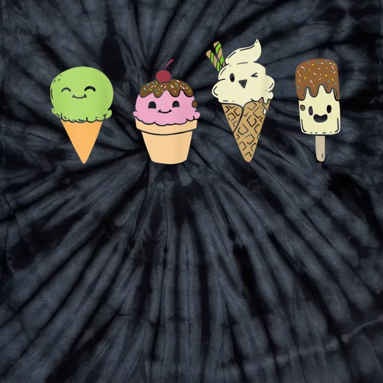 Ice Cream Cones Popsicle Frozen Food Gif Tie-Dye T-Shirt