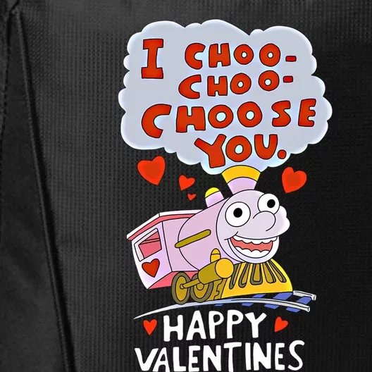 I Choo Choo Choose You Train Love Hearts Valentines Day Gift City Backpack