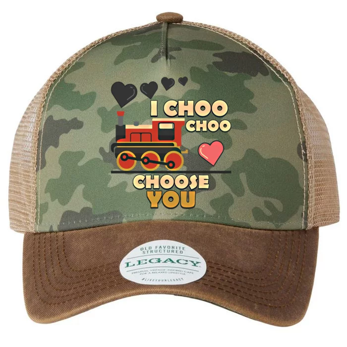 I Choo Choo Choose You Train Love Hearts Valentines Day Gift Legacy Tie Dye Trucker Hat