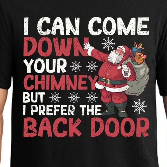 I Can Come Down Your Chimney Dirty Santa Claus Jokes Xmas Pj Cute Gift Pajama Set