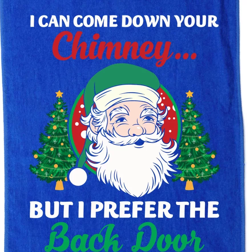 I Can Come Down Your Chimney Funny Dirty Santa Jokes Adult Funny Gift Platinum Collection Golf Towel