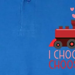 I Choo Choo Choose You Train Lover Valentine's Day Gift Softstyle Adult Sport Polo