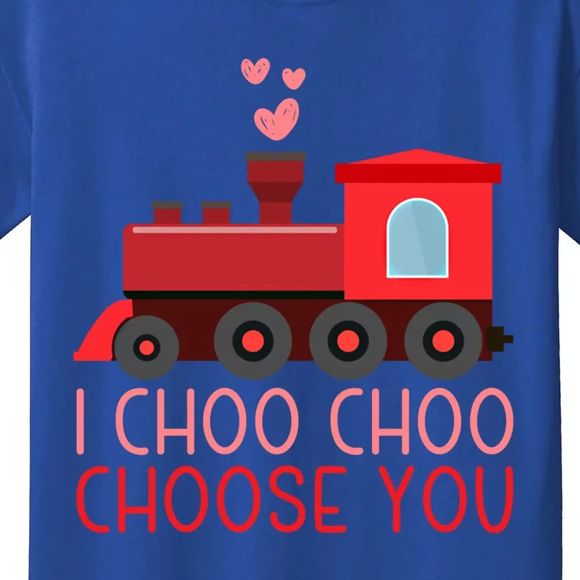 I Choo Choo Choose You Train Lover Valentine's Day Gift Kids T-Shirt