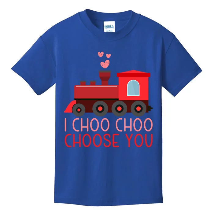 I Choo Choo Choose You Train Lover Valentine's Day Gift Kids T-Shirt