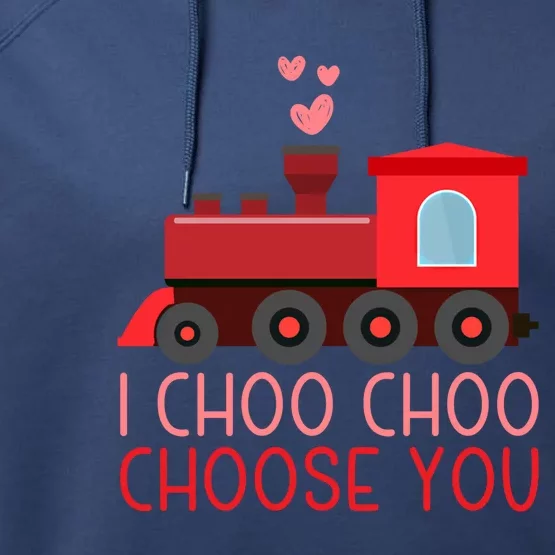 I Choo Choo Choose You Train Lover Valentine's Day Gift Performance Fleece Hoodie