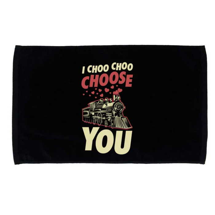 I Choo Choo Choose You Train Themed Valentines Day Meaningful Gift Microfiber Hand Towel