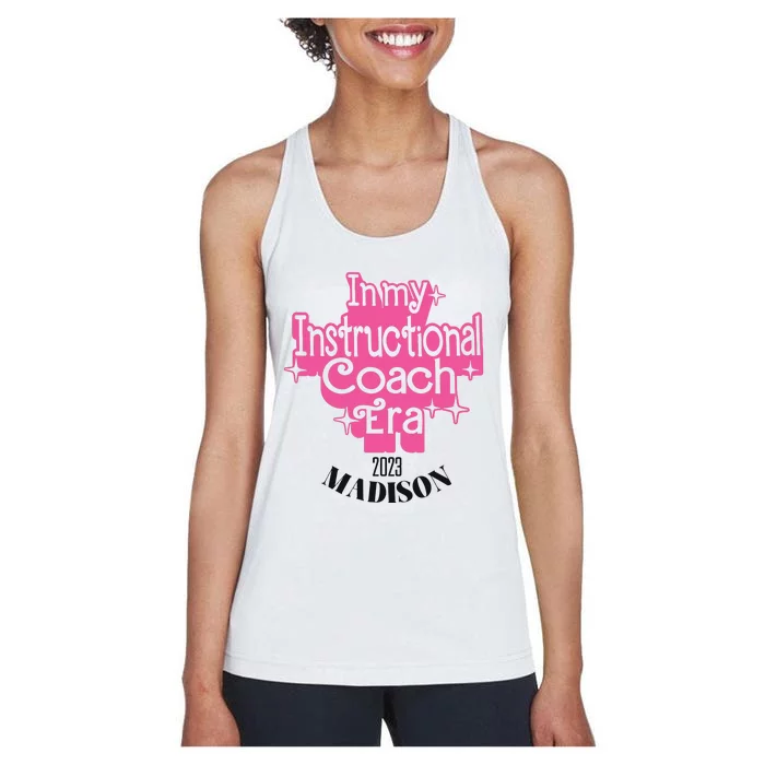 Instructional Coach Christmas Ornament Teacher Mentor Holiday Women's Racerback Tank