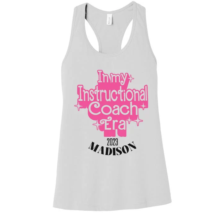 Instructional Coach Christmas Ornament Teacher Mentor Holiday Women's Racerback Tank