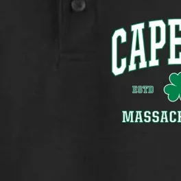 Irish Cape Cod. St. Patricks Day Hoodie MASS USA Dry Zone Grid Performance Polo