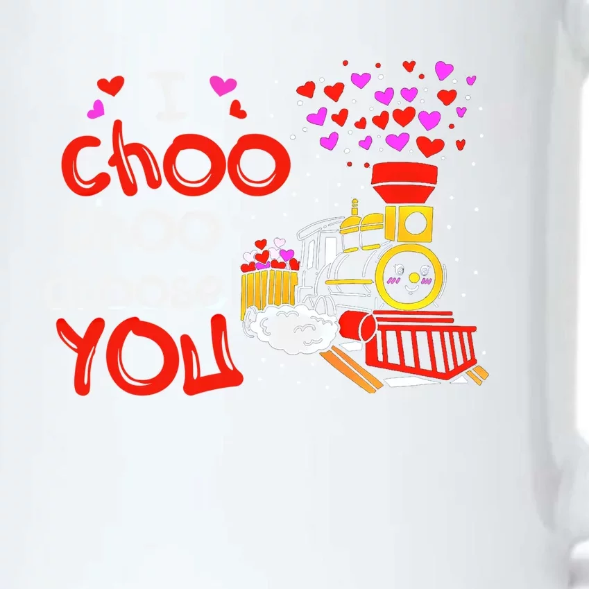 I Choo Choo Choose You Valentine Train Lovers Funny Gift Black Color Changing Mug