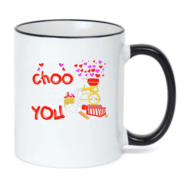 I Choo Choo Choose You Valentine Train Lovers Funny Gift Black Color Changing Mug