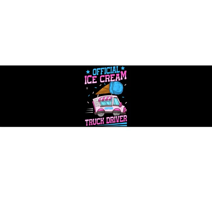 Ice Cream Cone Design For An Ice Cream Truck Driver Bumper Sticker