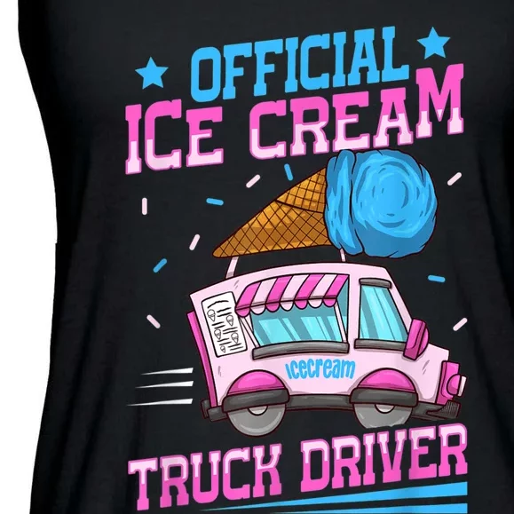 Ice Cream Cone Design For An Ice Cream Truck Driver Ladies Essential Flowy Tank