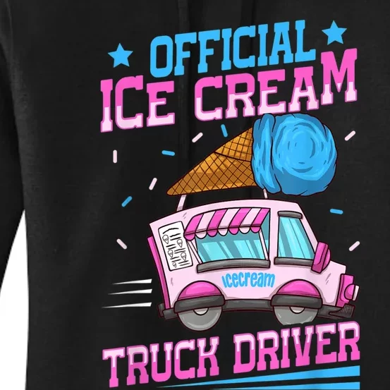 Ice Cream Cone Design For An Ice Cream Truck Driver Women's Pullover Hoodie