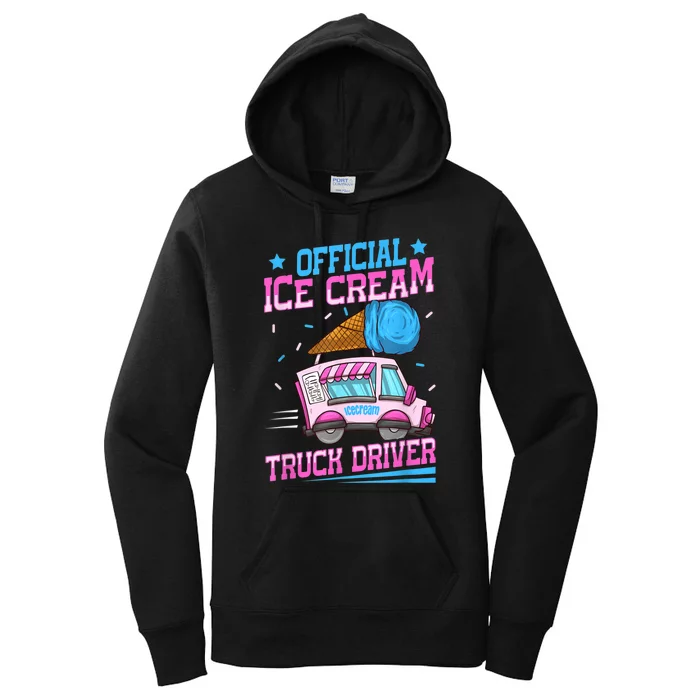 Ice Cream Cone Design For An Ice Cream Truck Driver Women's Pullover Hoodie