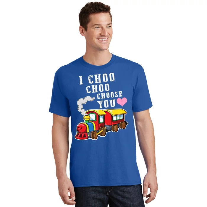 I Choo Choo Choose You Valentines Day Cute Train Gift T-Shirt