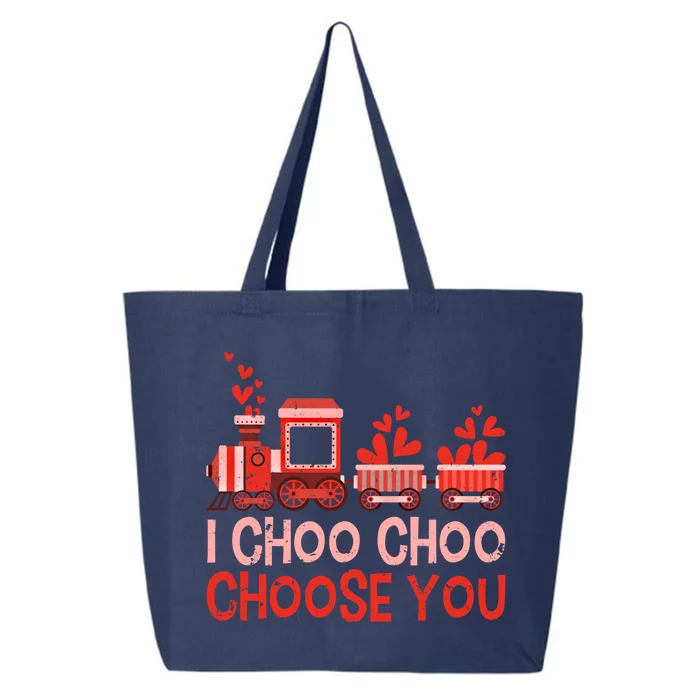 I Choo Choo Choose You Valentines Day Train Gift 25L Jumbo Tote