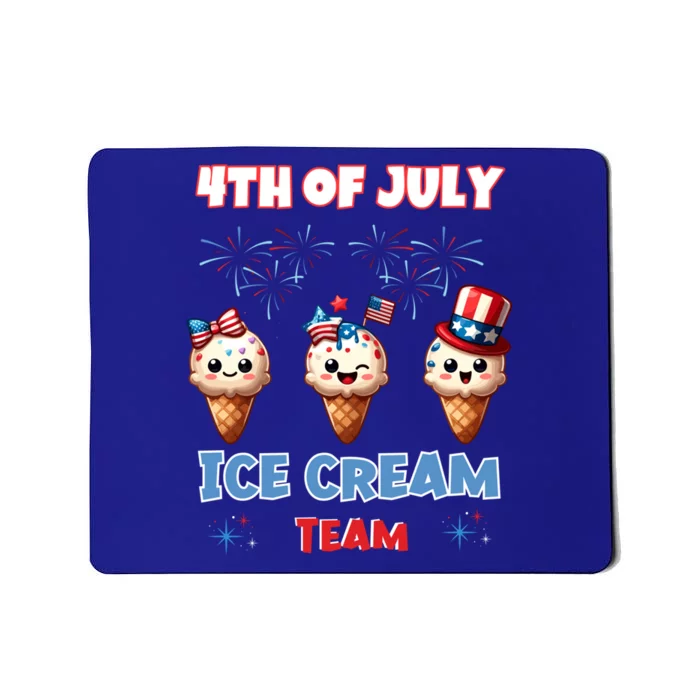 Ice Cream Cones 4th July Holiday Patriotic Memorial Day Cute Gift Mousepad