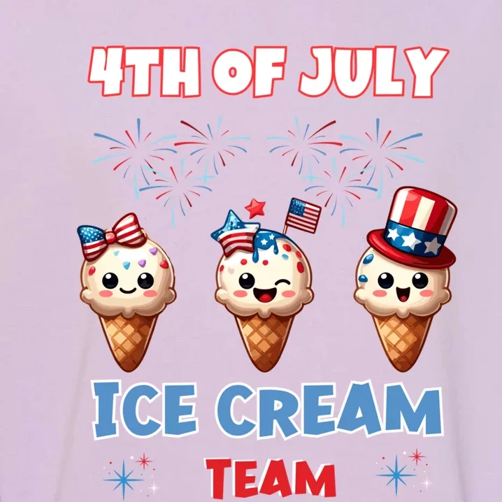 Ice Cream Cones 4th July Holiday Patriotic Memorial Day Cute Gift Garment-Dyed Sweatshirt