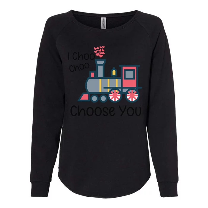 I Choo Choo Choose You Valentines Day Womens California Wash Sweatshirt