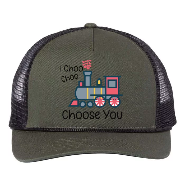 I Choo Choo Choose You Valentines Day Retro Rope Trucker Hat Cap