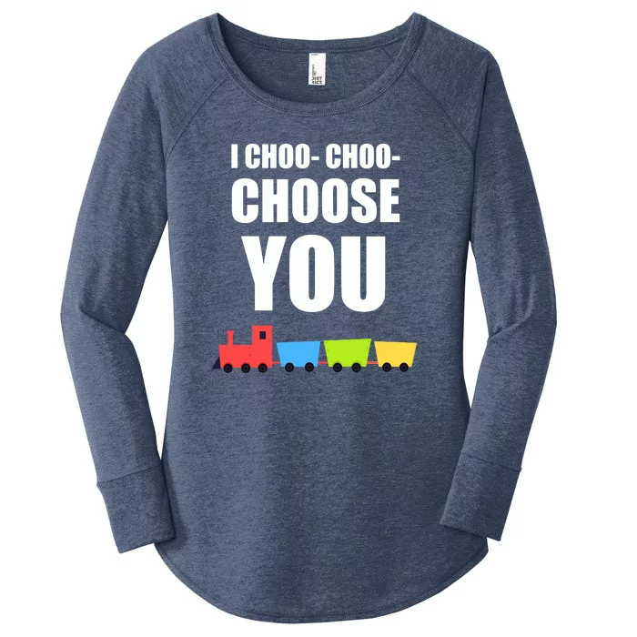 I Choo Choo Choose You Valentines Day Women's Perfect Tri Tunic Long Sleeve Shirt