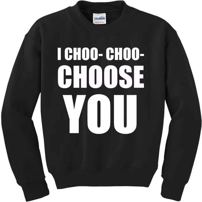 I Choo Choo Choose You Valentines Day Kids Sweatshirt