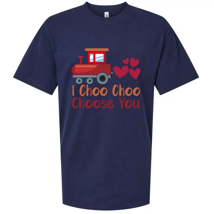 I Choo Choo Choose You Valentines Day Sueded Cloud Jersey T-Shirt