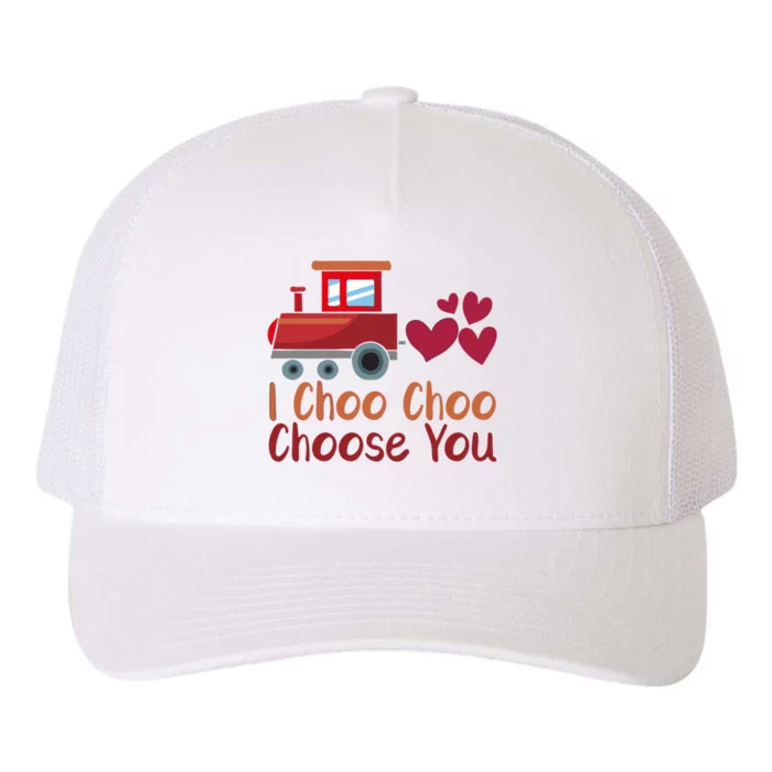 I Choo Choo Choose You Valentines Day Yupoong Adult 5-Panel Trucker Hat