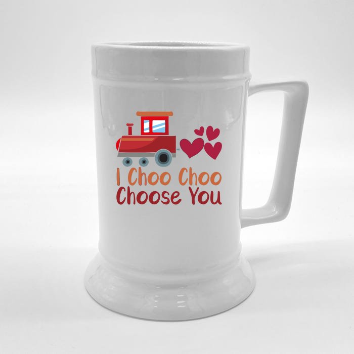 I Choo Choo Choose You Valentines Day Front & Back Beer Stein