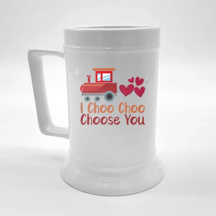 I Choo Choo Choose You Valentines Day Front & Back Beer Stein