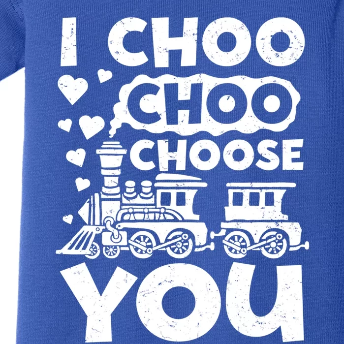 I Choo Choo Choose You Valentines Day Train Locomotive Cute Gift Baby Bodysuit